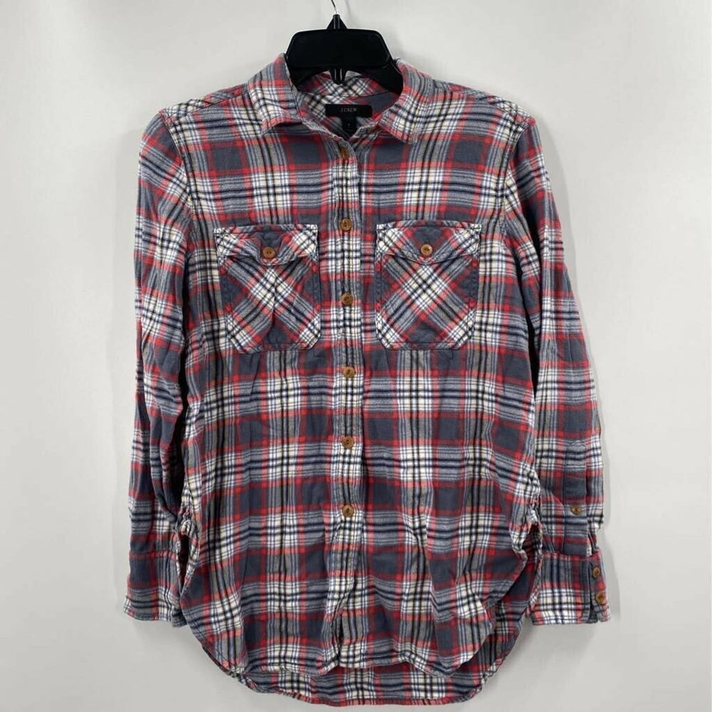 J.Crew Boyfriend Flannel Button Down Shirt